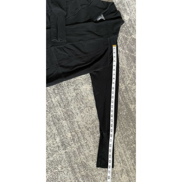 Eddie Bauer Womens M Cardigan Black Open Front Long L1 - Picture 6 of 9